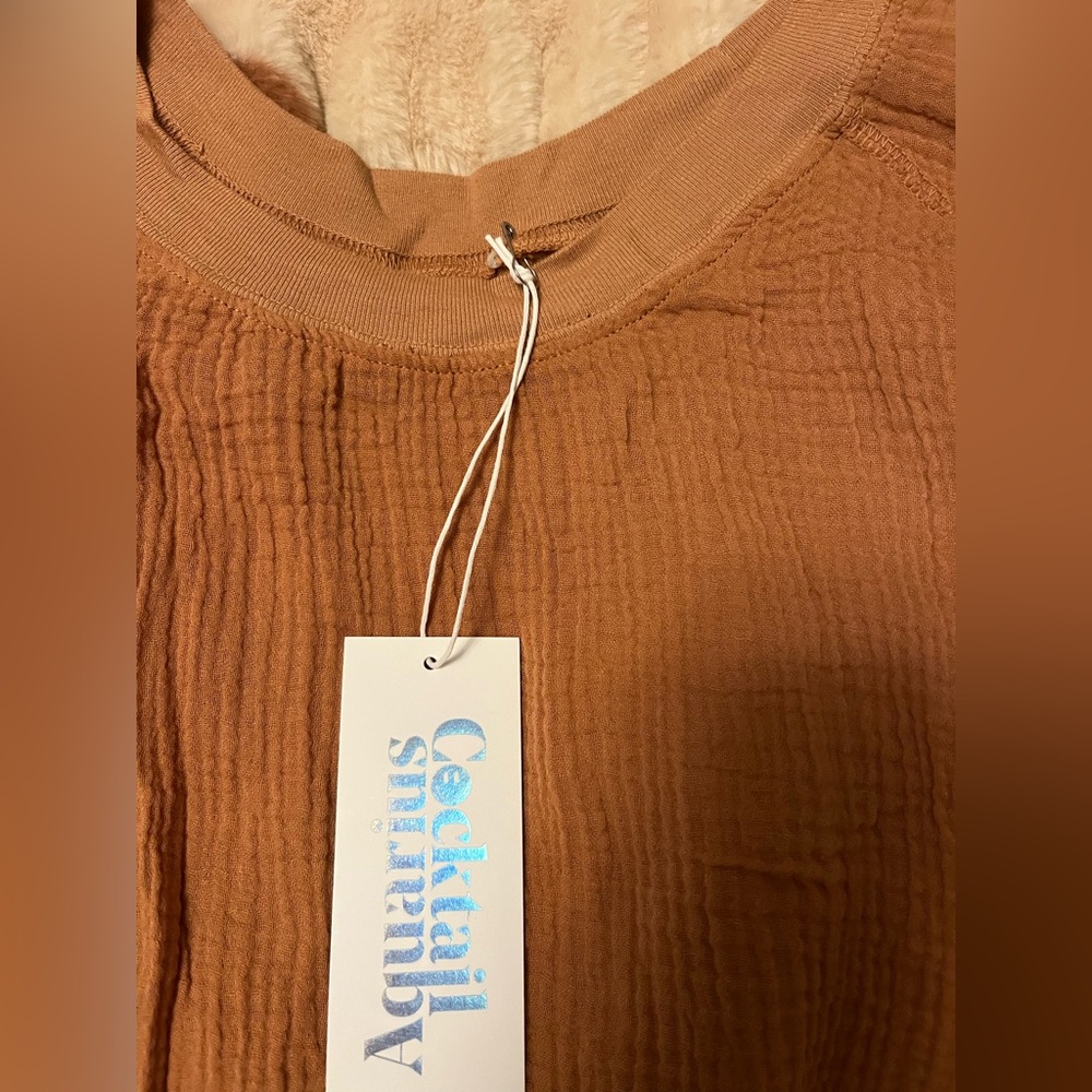 New Aquarius Cocktail Slouchy Shirt Small - Picture 2 of 2